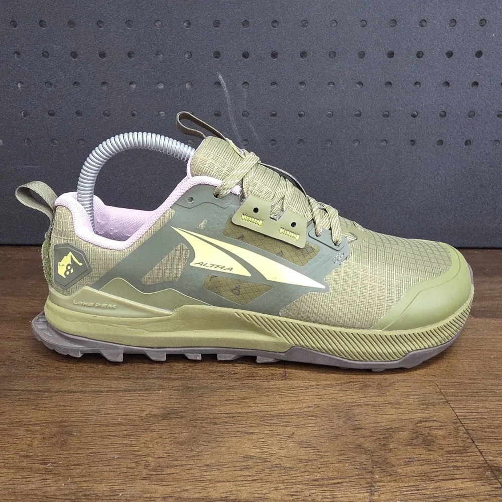 Altra Lone Peak 8 Trail Running Shoes Womens 7 Green Pink ALOA85ND315